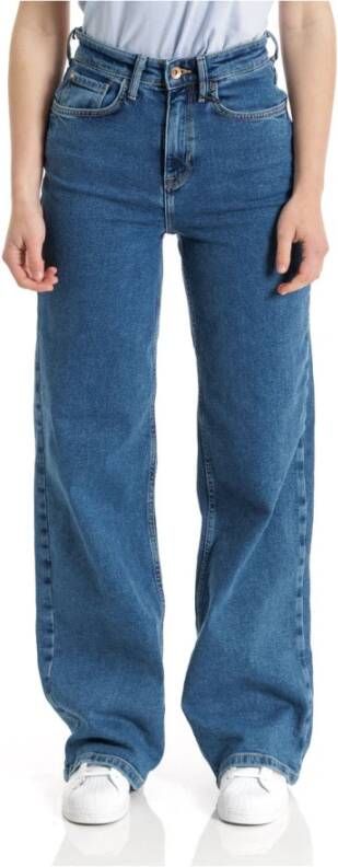 Only Kaja Hoge taille spijkerbroek Blauw Dames
