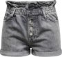 Only Regular fit korte paperbagbroek met knoopsluiting model 'CUBA LIFE' - Thumbnail 2