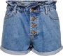 Only Regular fit korte paperbagbroek met knoopsluiting model 'CUBA LIFE' - Thumbnail 4