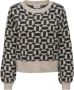Only Gebreide pullover met all-over motief model 'GEO' - Thumbnail 3