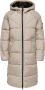 Only Lange Puffer Jas in Pumice Stone Beige Dames - Thumbnail 1