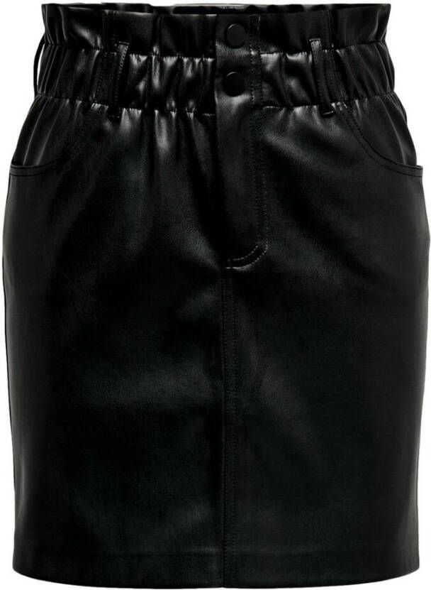 Only Leather Skirts Zwart Dames
