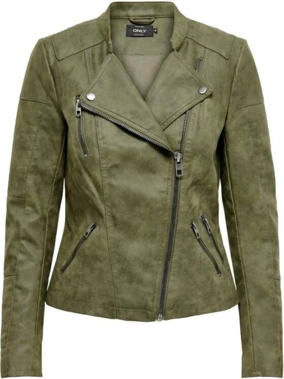 Only Imitatieleren jack ONLAVA FAUX LEATHER BIKER OTW NOOS met biker-details - Foto 2
