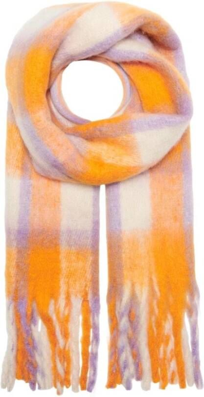 Only Oranje Polyester Sjaal Herfst Winter Collectie Orange Dames