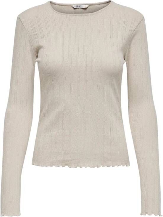 Only Long Sleeve Tops Beige Dames