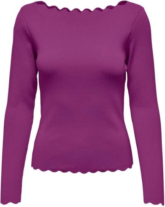 Only Long Sleeve Tops Paars Dames
