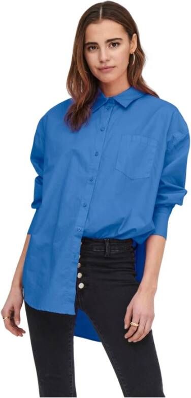 Only Losse shirt Blauw Dames
