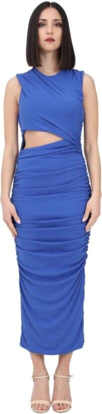 Only Midi Dresses Blauw Dames