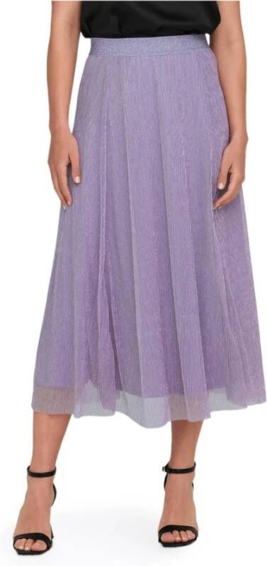Only Midi Skirts Paars Dames