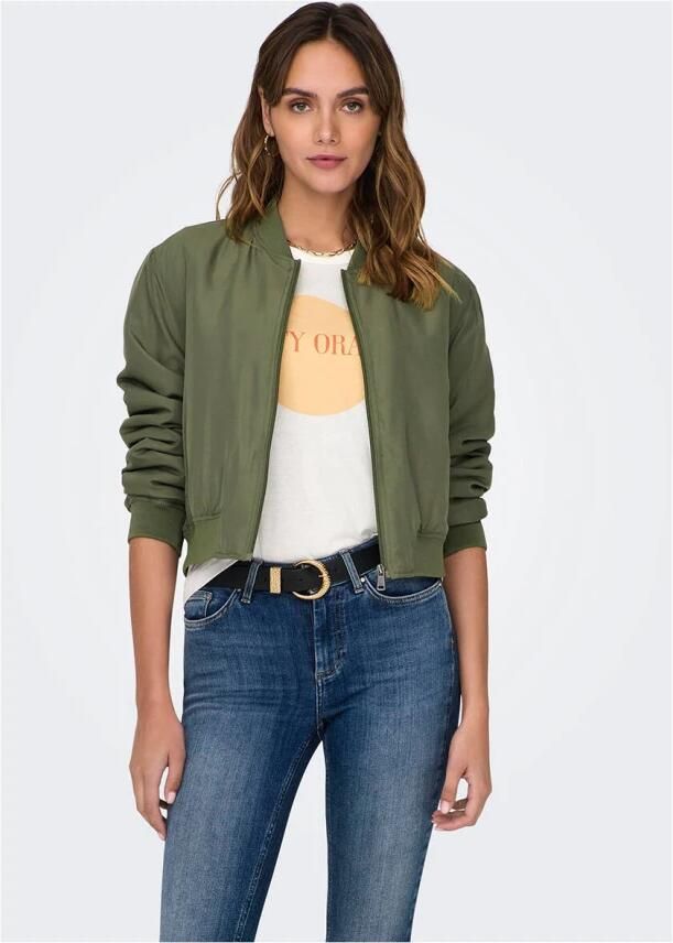 Only Stijlvolle damesjas in khaki Green Dames - Foto 2