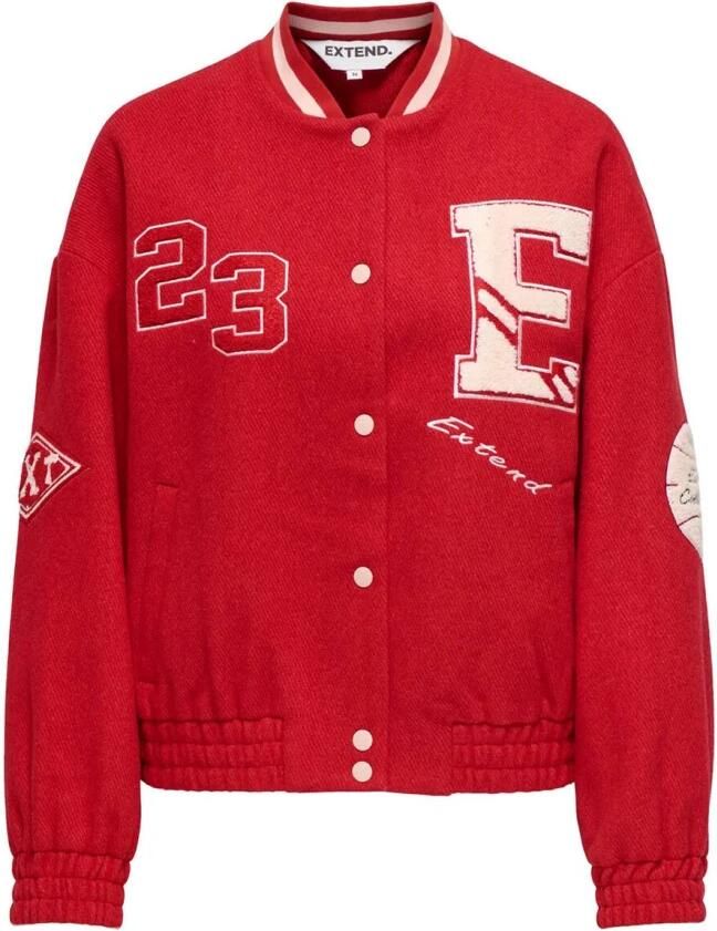 Only Baseball Jacket XT PNT Red Dames
