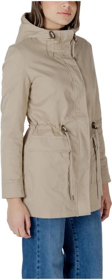 Only Beige Button-Up Blazer met Zakken Beige Dames - Foto 4