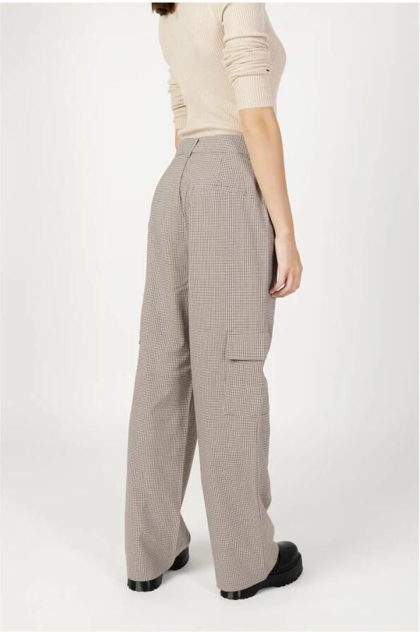 Only Cargo Check Broek Herfst Winter Collectie Multicolor Dames