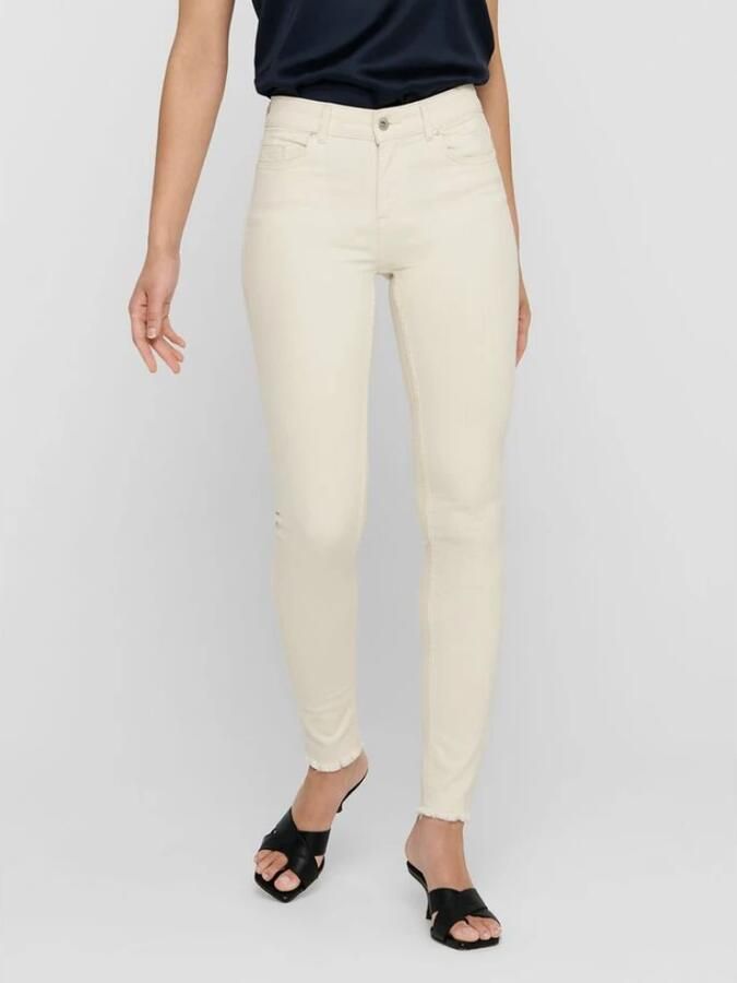 Only Skinny fit mid waist jeans met stretch model 'Blush' - Foto 3