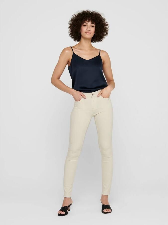 Only Skinny fit mid waist jeans met stretch model 'Blush' - Foto 5