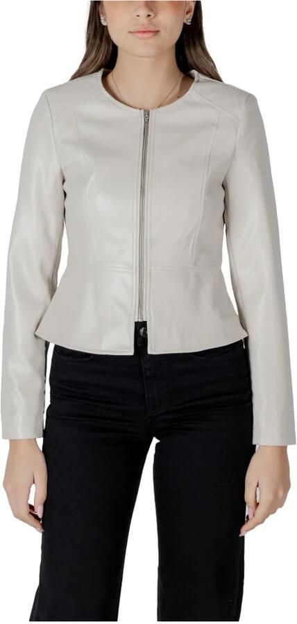 Only Beige Rits Blazer Lente Zomer Vrouwen Beige Dames - Foto 3