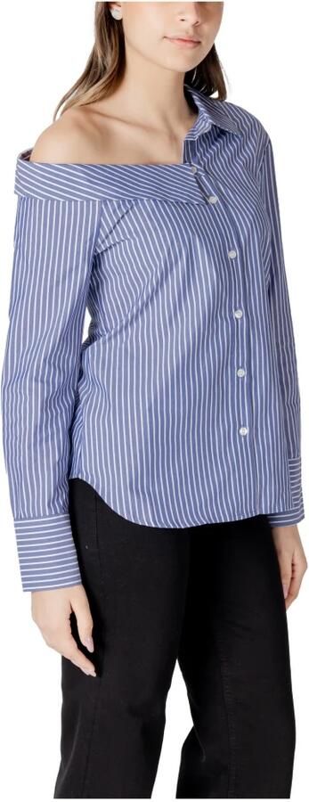 Only Overhemd Onlmaia Ls Asymmestrisk Shirt Wvn 15345955 - Foto 2