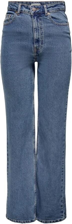 ONLY high waist wide leg jeans ONLCAMILLE medium blue denim - Foto 2