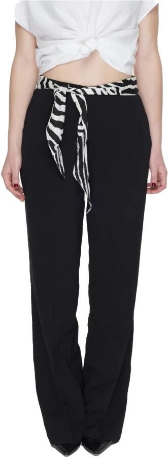 Only Zwarte Bootcut Polyester Broek met Elastaan Black Dames - Foto 3