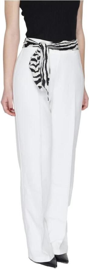 Only Bootcut Polyester Broek met Elastaan White Dames - Foto 2