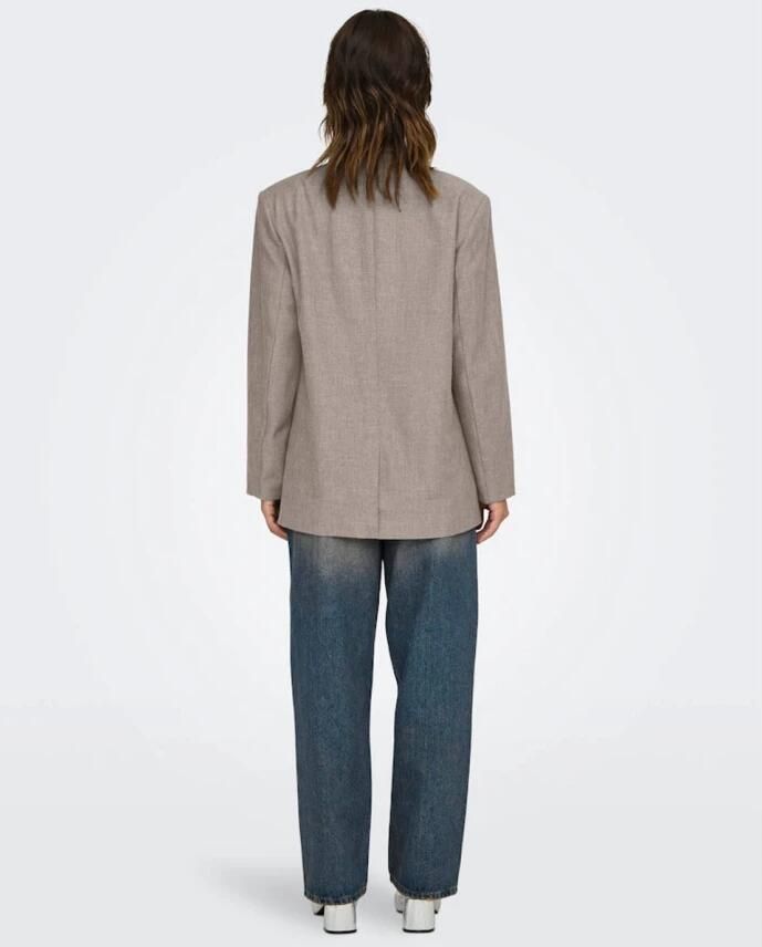Only Relaxed fit lange blazer met 1-knoopssluiting model 'LINDA' - Foto 6