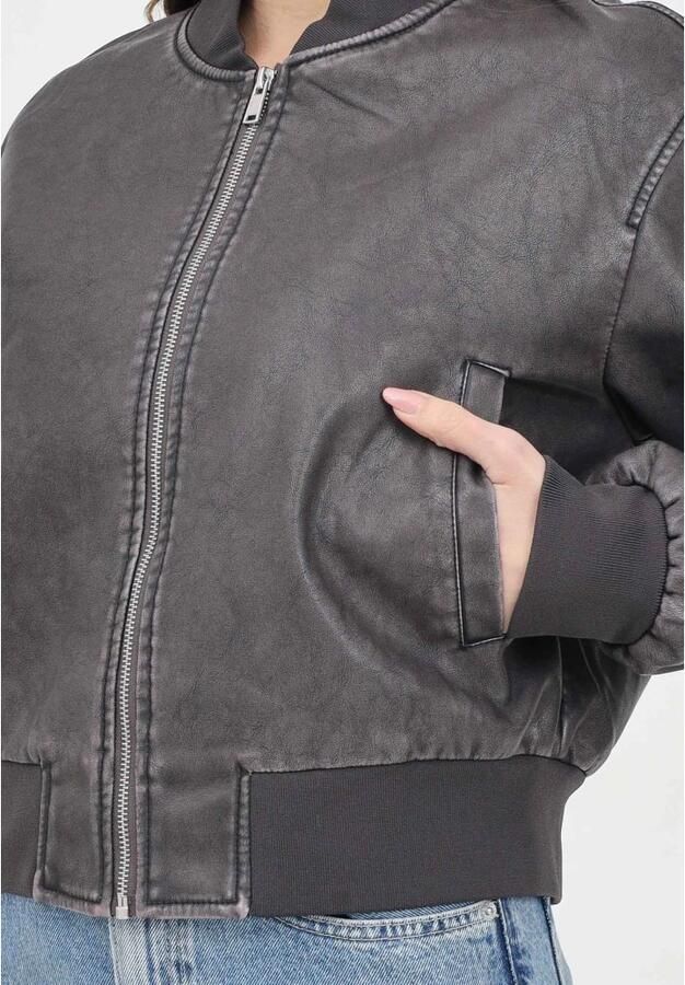 Only Imitatieleren jack ONLJANE FAUX LEATHER WASHED BOMBER OTW - Foto 2