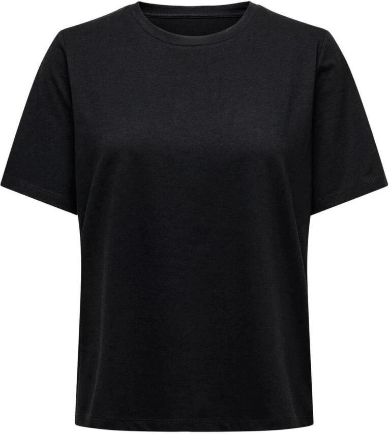 Only Shirt met korte mouwen ONL S S TEE JRS NOOS regular fit casual single jersey katoen ronde hals