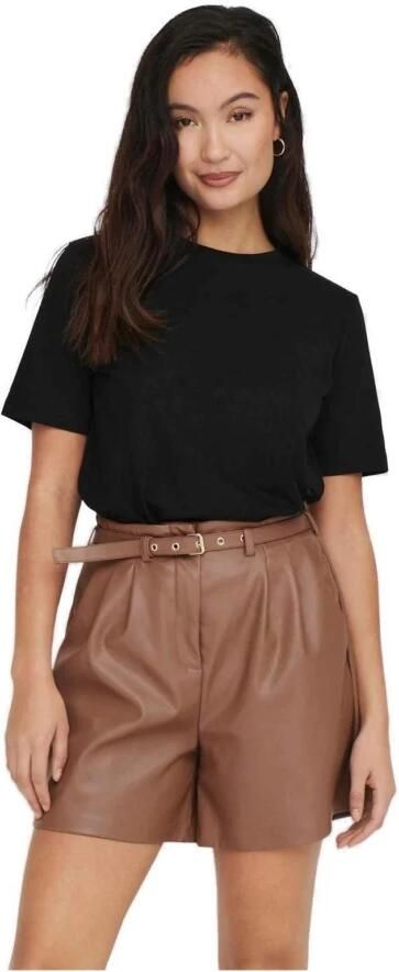 Only Shirt met korte mouwen ONL S S TEE JRS NOOS regular fit casual single jersey katoen ronde hals