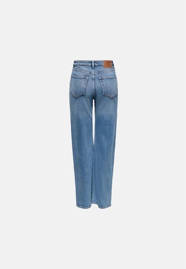 ONLY high waist wide leg jeans ONLJUICY medium blue denim - Foto 6