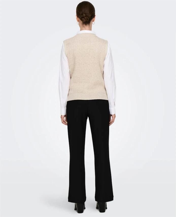 Only Celeste Gebreid Vest Beige Dames - Foto 3