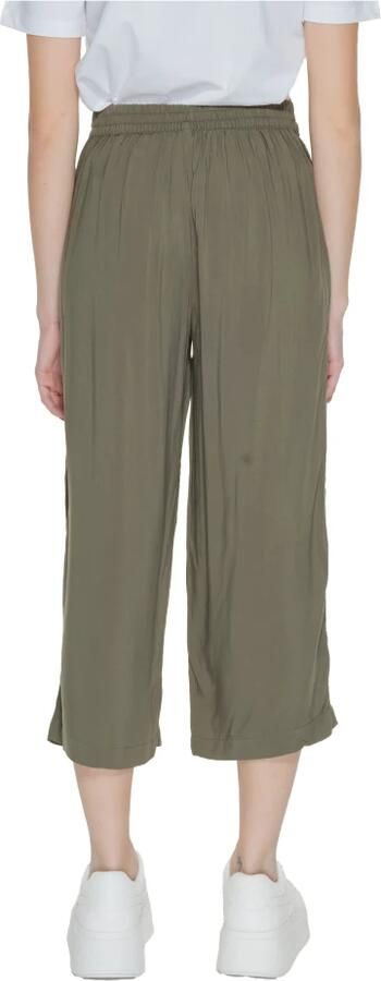 Only Cropped Viscose Broek Lente Zomer Collectie Green Dames