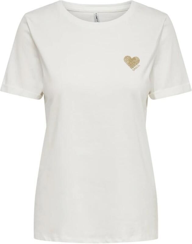 Only Shirt met korte mouwen ONLKITA LIFE S S TOP NOOS regular fit casual single jersey katoen ronde hals