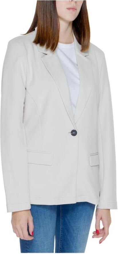 Only Elastaan Polyester Blazer Damesjas Collectie Beige Dames - Foto 3