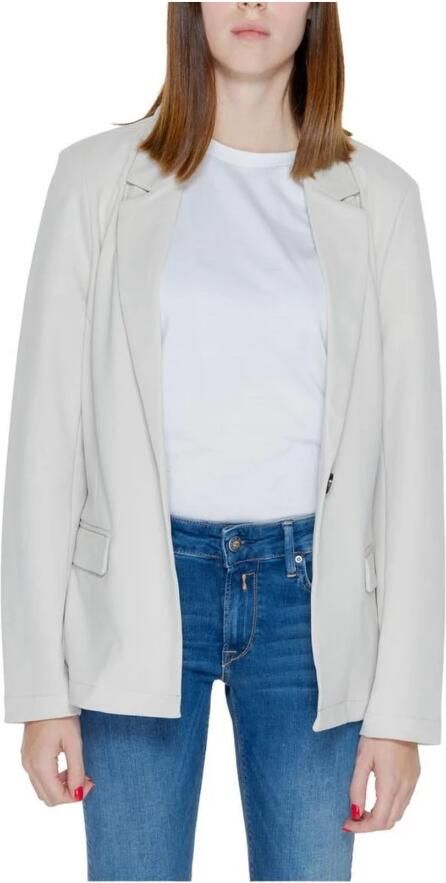 Only Elastaan Polyester Blazer Damesjas Collectie Beige Dames - Foto 2