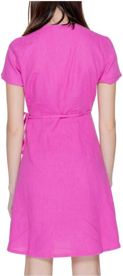 Only Wikkelrok van een mix van linnen en viscose model 'ADDICTION-CARO'