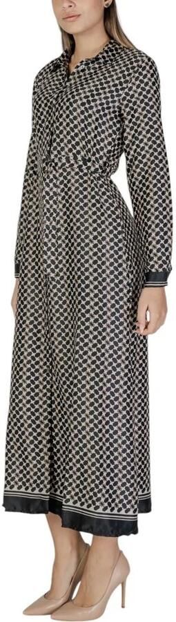 Only Gerecycled Polyester Zwarte Jurk Herfst Winter Collectie Black Dames - Foto 3