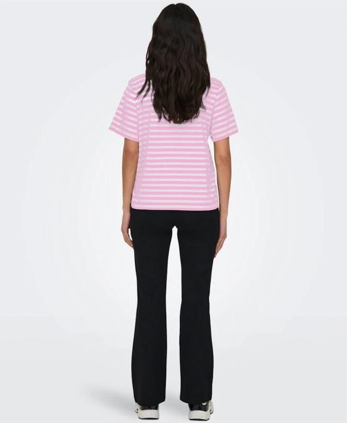 Only Shirt met korte mouwen ONLLIVINA S S STRIPE TEE JRS NOOS - Foto 4