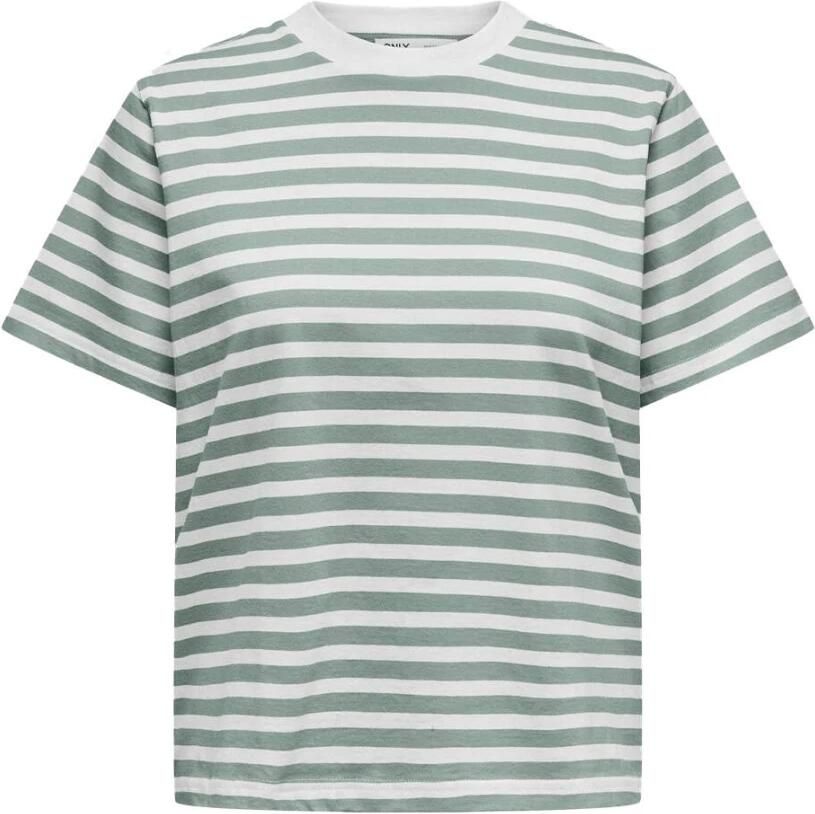 Only Shirt met korte mouwen ONLLIVINA S S STRIPE TEE JRS NOOS - Foto 3