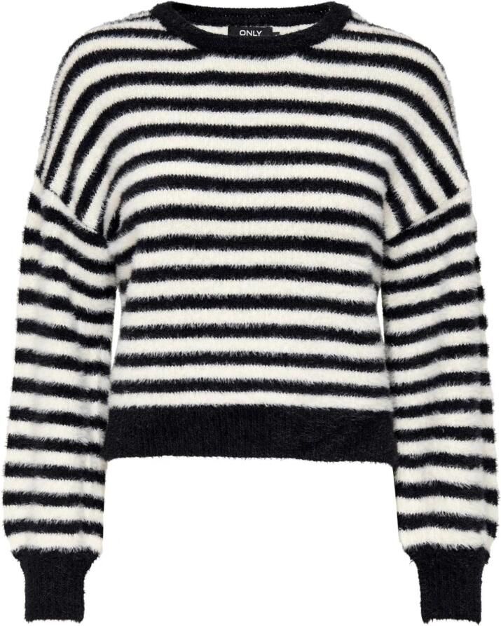 Only Relaxed fit gebreide pullover met all-over motief model 'PIUMO' - Foto 3