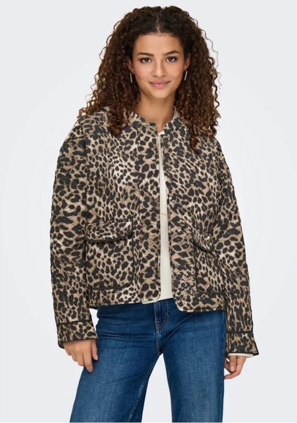 Only Gewatteerde Jas voor Vrouwen Brown Dames - Foto 4