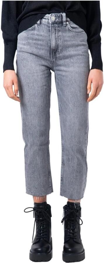 Only Straight fit high waist jeans met stretch model 'Emily'