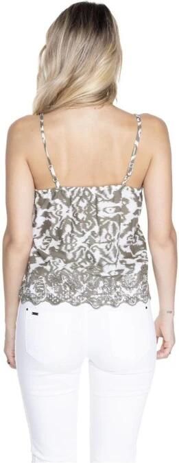 Only Groene Bedrukte Tanktop Vrouwen Lente Green Dames - Foto 4