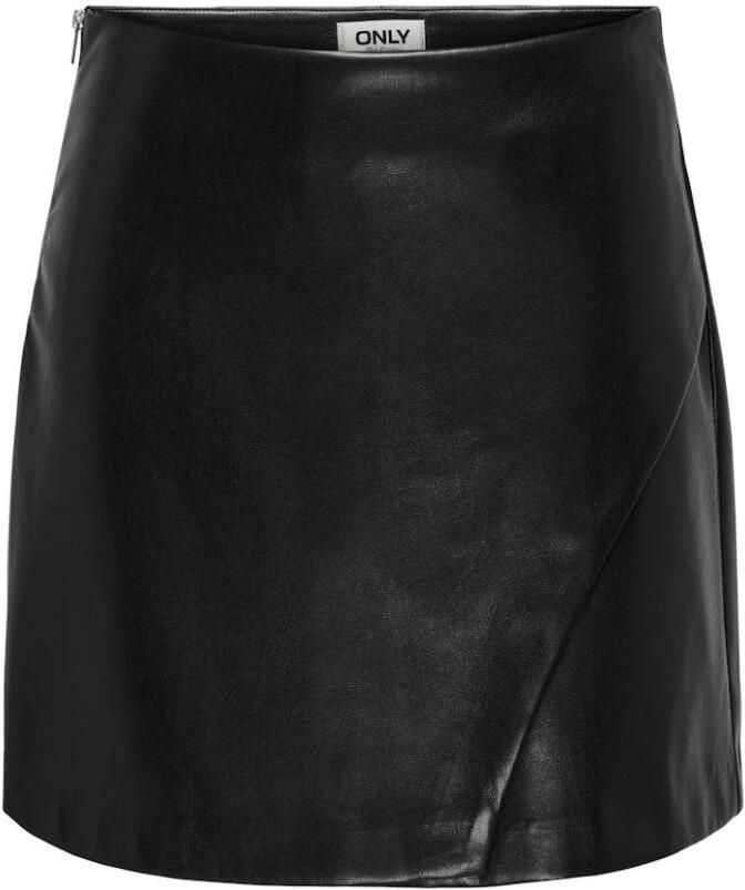 Only Imitatieleren rok ONLZETA HW FAUX LEA SKIRT CC PNT