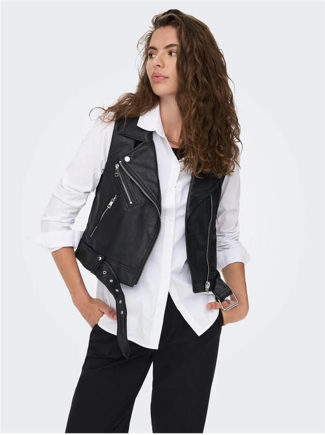 Only Imitatieleren gilet ONLVERA FAUX LEATHER WAISTCOAT OTW NOOS - Foto 3