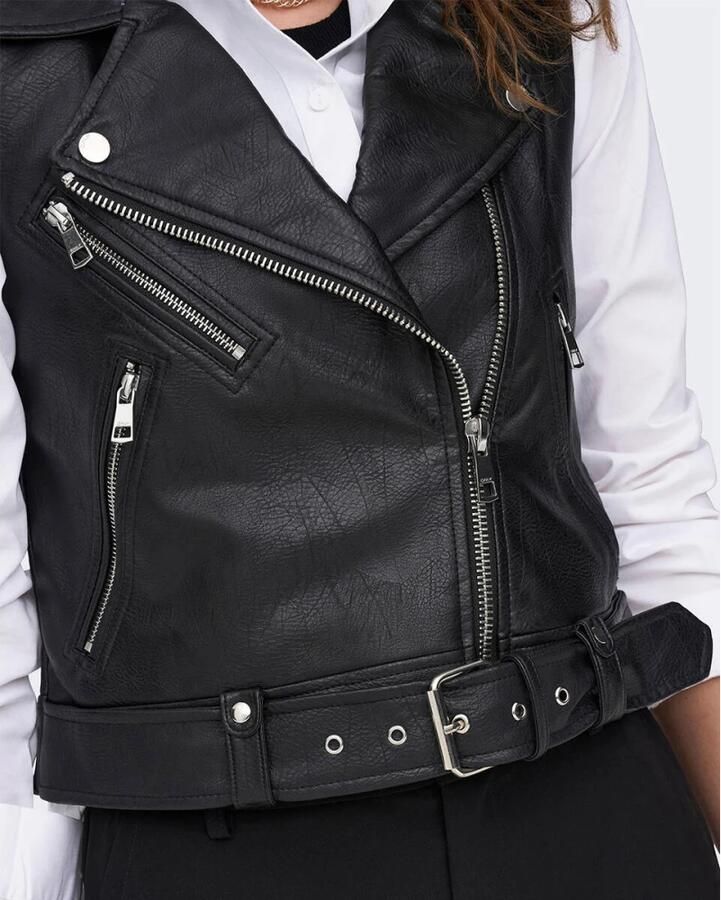 Only Imitatieleren gilet ONLVERA FAUX LEATHER WAISTCOAT OTW NOOS - Foto 2