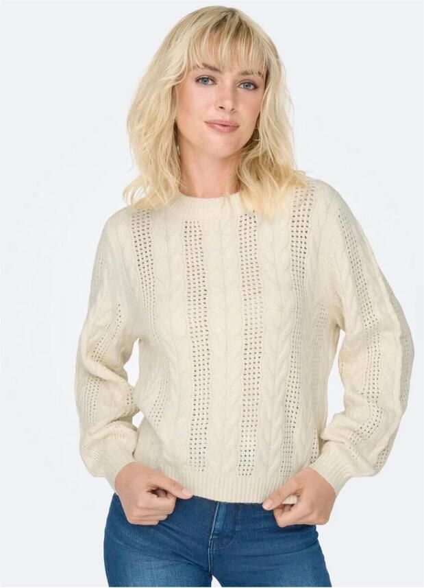 Only Regular fit gebreide pullover van viscosemix model 'RUBINA' - Foto 6