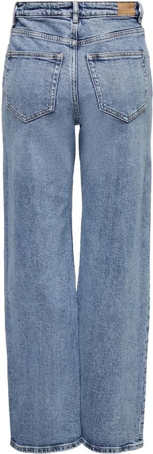 ONLY high waist wide leg jeans ONLJUICY medium blue denim - Foto 10