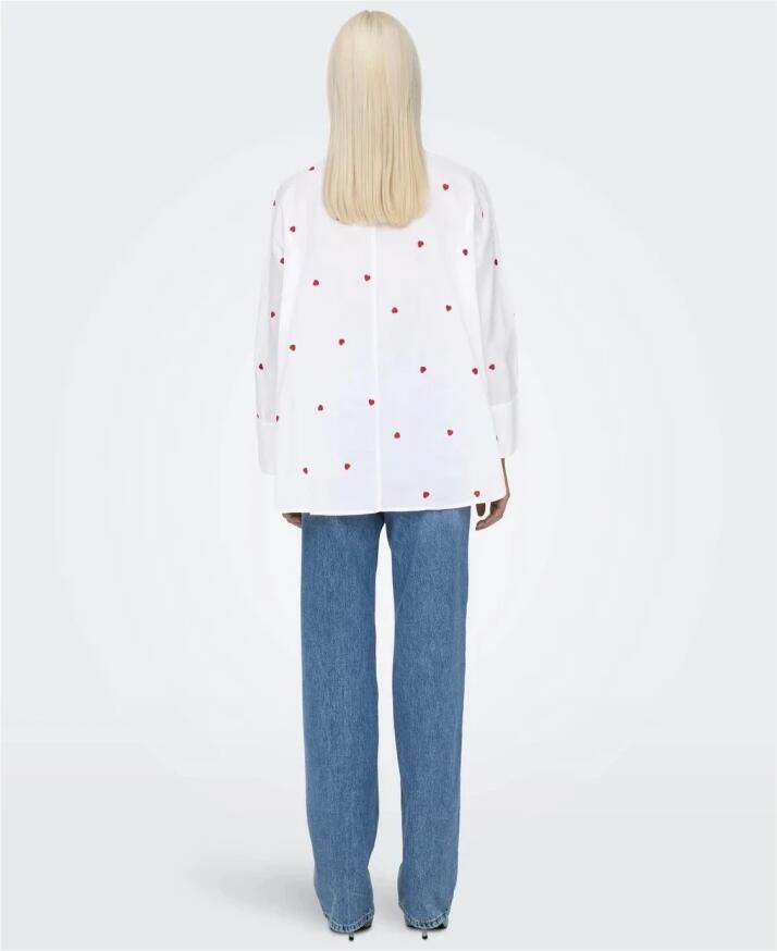 Only Overhemdblouse ONLNEW LINA GRACE LS EMB SHIRT NOOS WVN - Foto 3