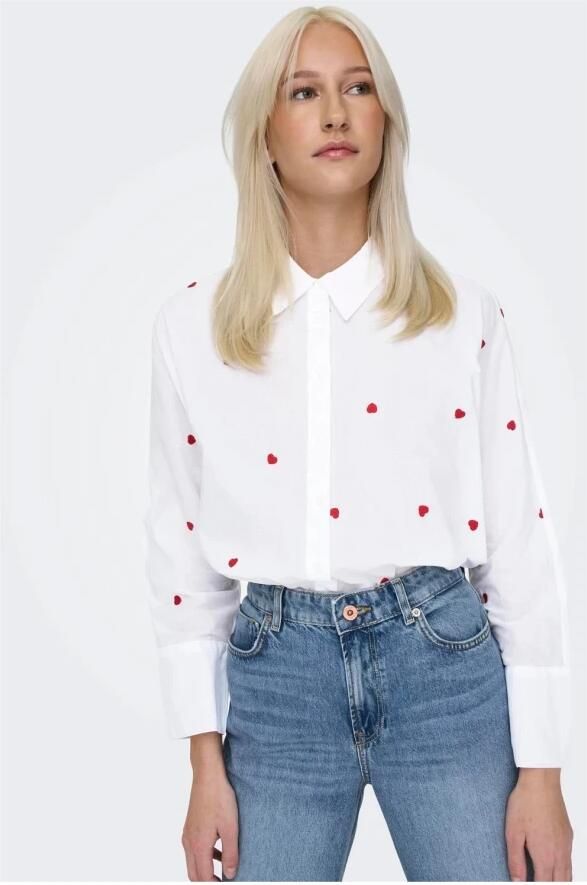 Only Overhemdblouse ONLNEW LINA GRACE LS EMB SHIRT NOOS WVN - Foto 7
