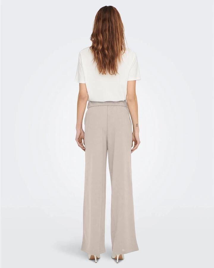 ONLY wide leg broek ONLSANIA ivoor - Foto 2